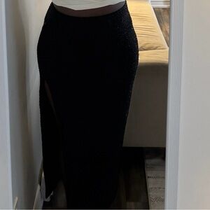 Elegant Black Maxi Skirt